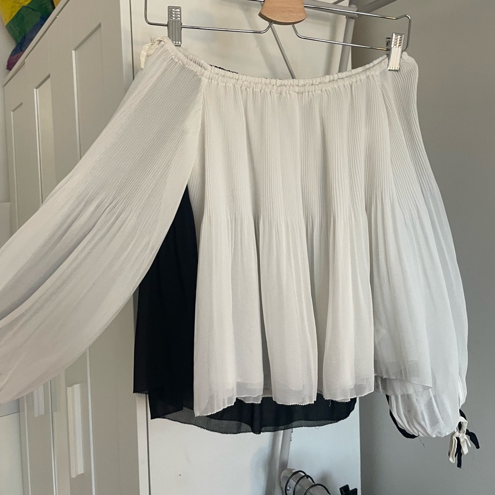 Talence blouses x2 BLACK/ WHITE